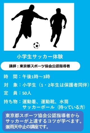 スポーツカーニバル　小学生サッカー体験